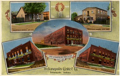 Indianapolis Casket Company Post card, circa 1912