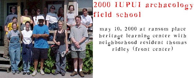 2000 IUPUI Archaeology Field School