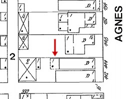 1914 Sanborn closeup 444 Agnes Street